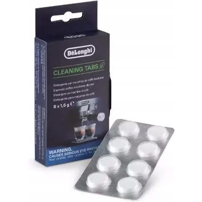 Comprimés de nettoyage pour machine à café delonghi dlsc552 8 pièces.