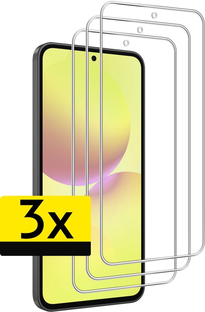Screenprotector - Geschikt voor Samsung Galaxy A36 - 3 Stuks - Extra Sterk - Beschermglas - Gehard Glas - Tempered Glass - Screen Protector