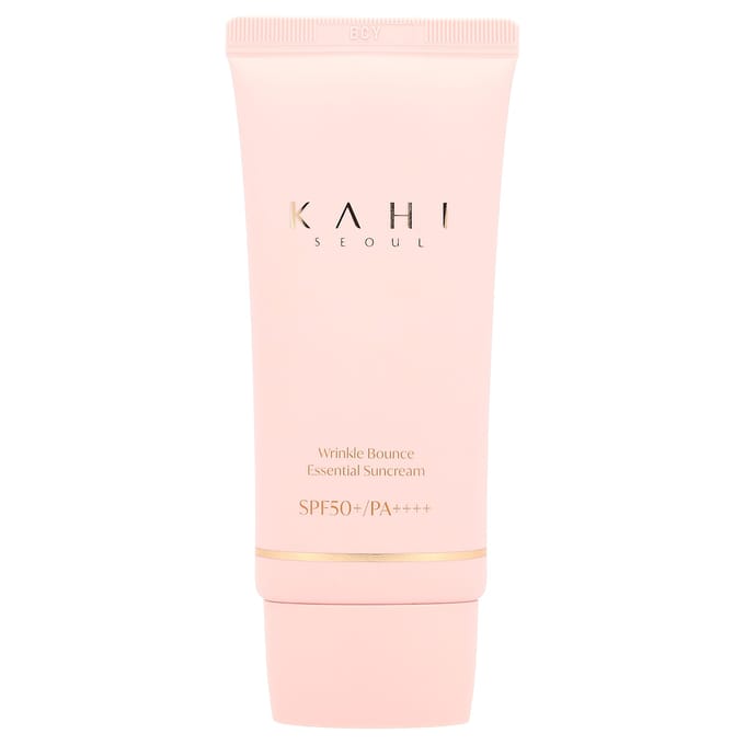 Kahi, Wrinkle Bounce Essential Sun Cream, SPF 50+ PA++++, 50ml white