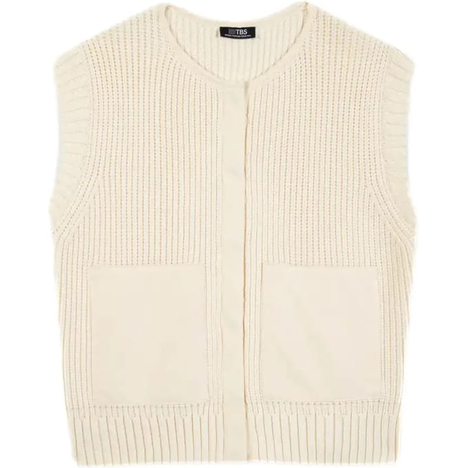 Dames sleeveless cardigan TBS Suzie