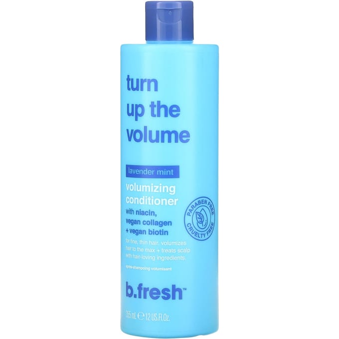 b.fresh, Turn Up the Volume, Après-shampoing volumateur, Lavande Menthe, 355 ml (12 fl oz) blue