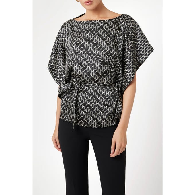 GUESS Marciano By  Josette Kimono New Monogram Black B Maat: 44 | Blouses Outlet | Dames | Zwart