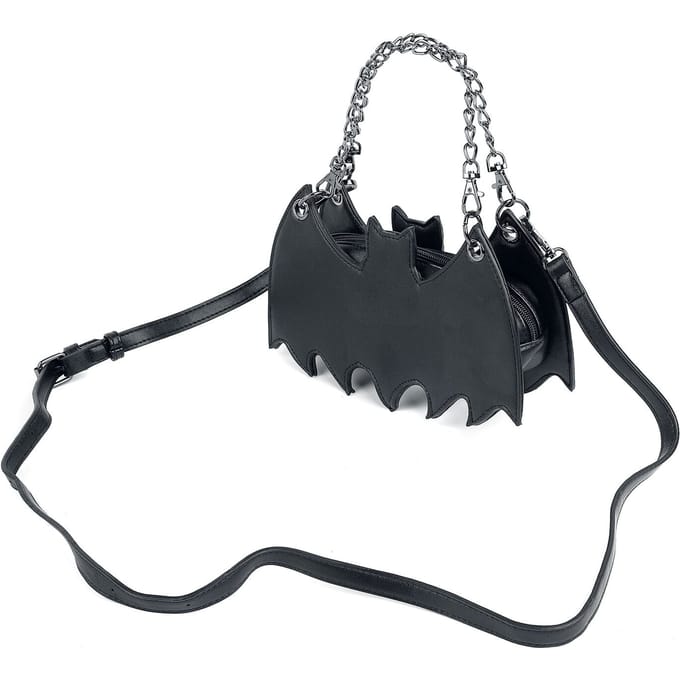 Banned - Gothic Handtas - Black Celebration - voor Vrouwen - zwart