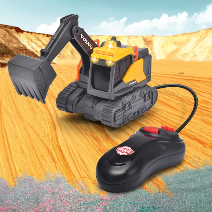Dickie Toys graafmachine met draadbesturing