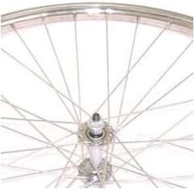 Roland voorwiel 28 x 1 3/8 vast HL32 velg rvs spk