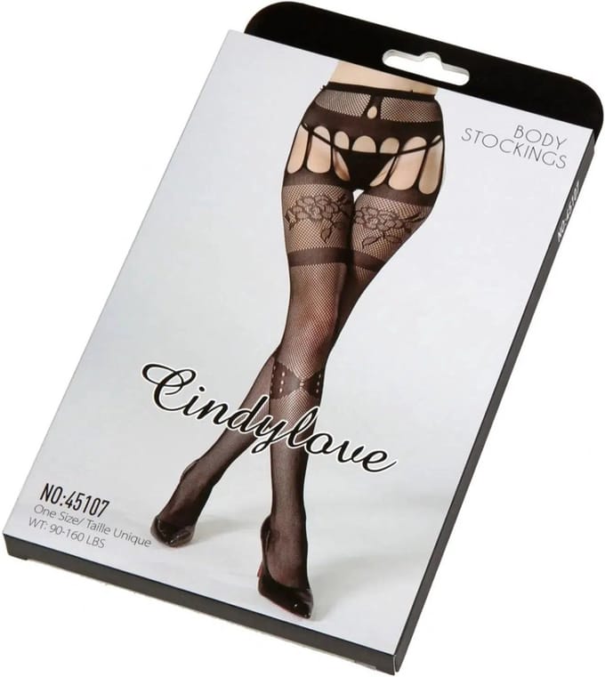Cindylove - Jarretelkousen - No. 45107 - One Size - Zwart