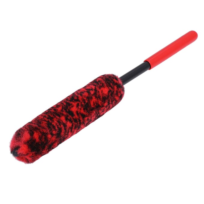 Universele Auto Wieldop Reinigingsborstel Flexibele Lange Handgreep Auto Band Detailing Borstel Rood black