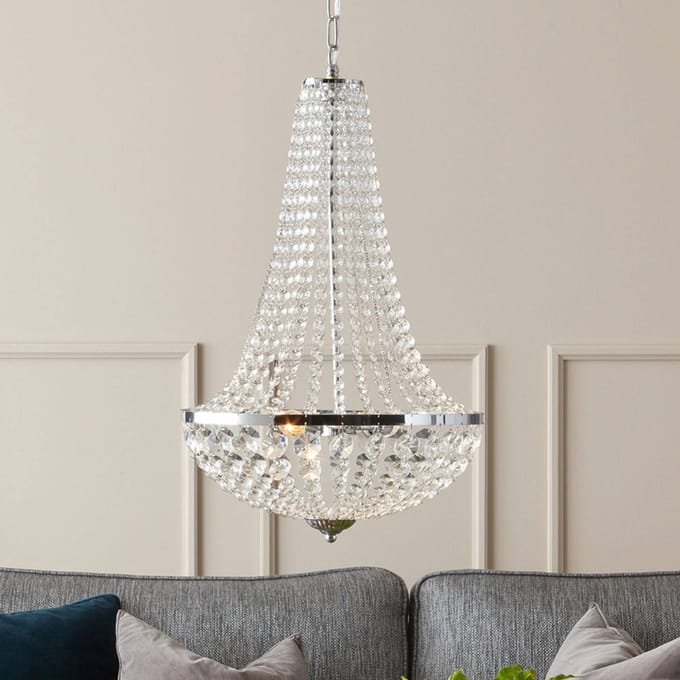 Markslöjd Kroonluchter Gränsö voor de badkamer, Ø 30 cm