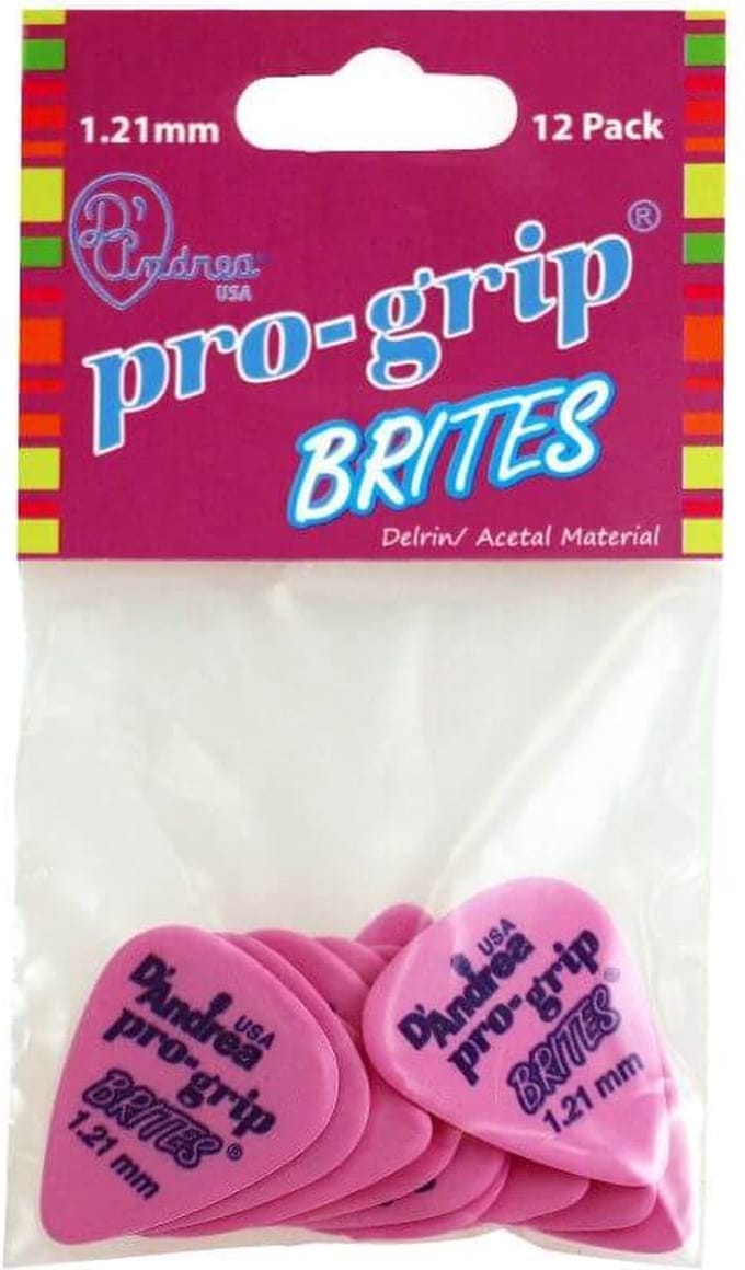 D'Andrea - Pro-Grip Brites - plectrum - 1.21 mm - 12-pack