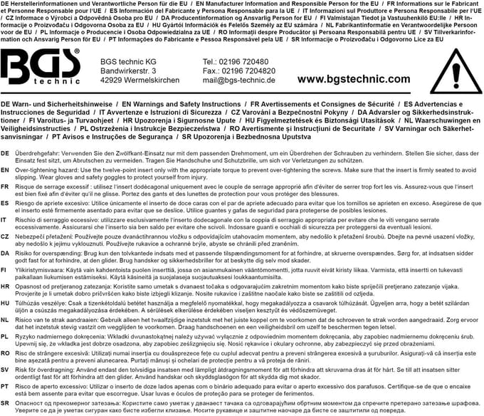 BGS Dopsleuteldop twaalfkant - 1/2 - 1/2
