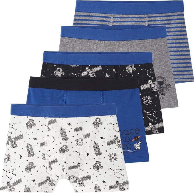 Vertbaudet Set van 5 stretch boxers voor jongens ruimte