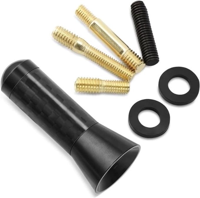*** Universele Antenne - Auto antenne - Carbon look antenne - Korte antenne universeel - van Heble® ***