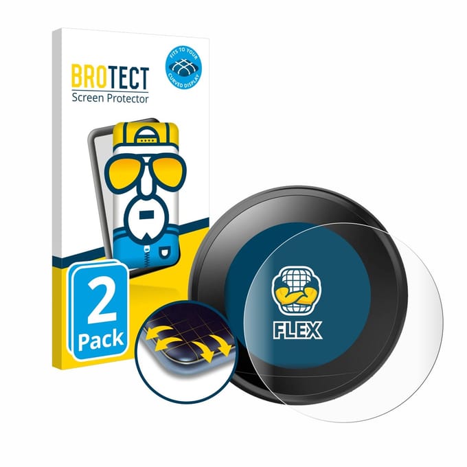 BROTECT - Screenprotector voor Google Nest Learning Thermostat - Folie Beschermfolie transparant volledig dekking - 2 Stuks