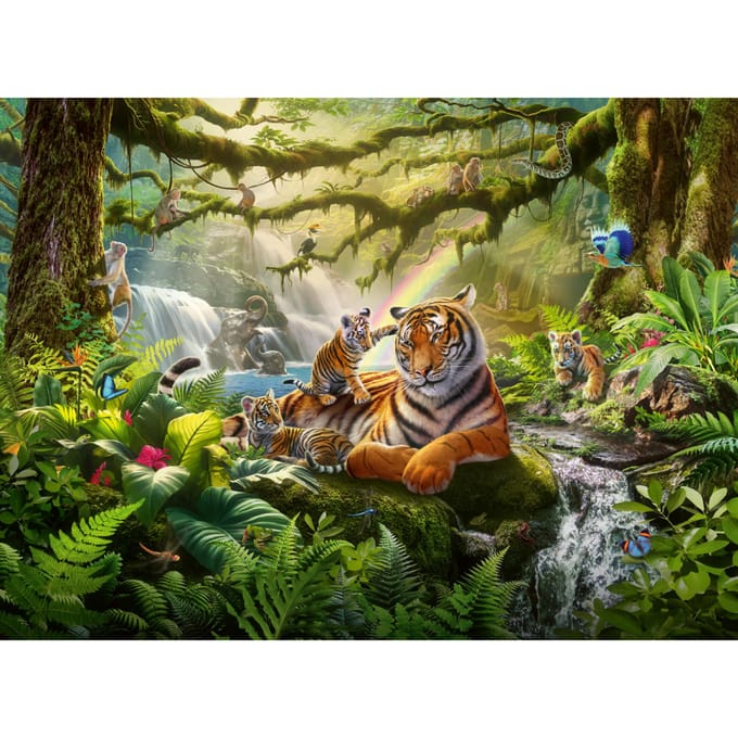 Ravensburger puzzel Jungle Wildlife Wonders - Legpuzzel - 300 XXL stukjes
