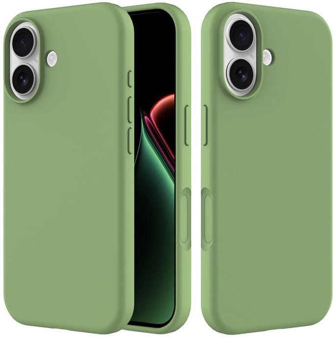 Shockproof Backcover - Liquid Silicone Soft Hoesje - Geschikt voor: iPhone 17 - Groen