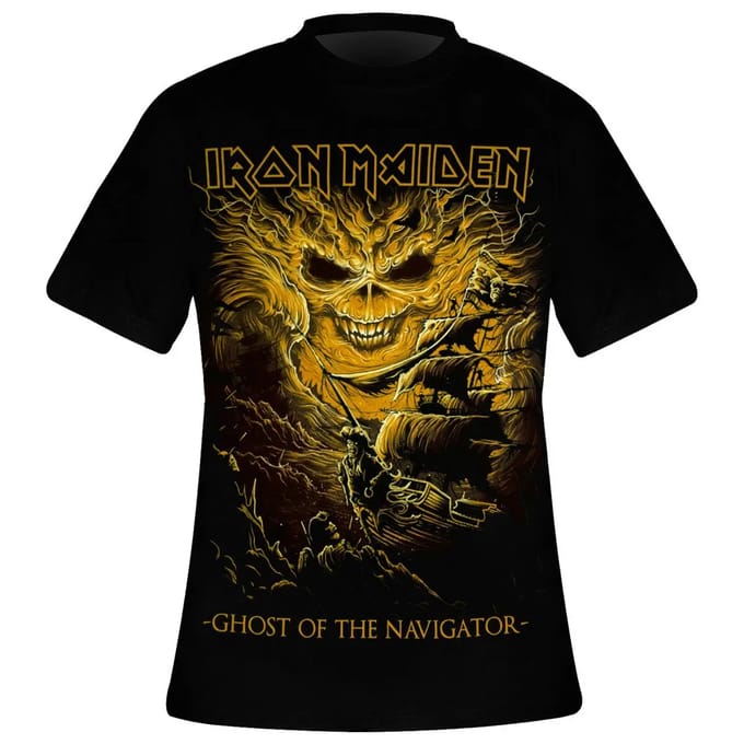 Iron Maiden - Ghost Of The Navigator Heren Tshirt - L - Zwart
