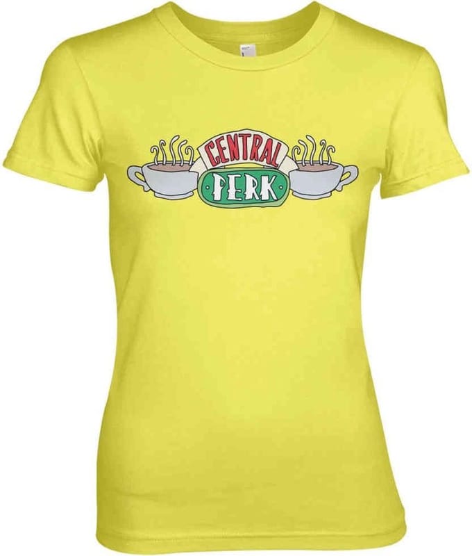 Friends Dames Tshirt -XL- Central Perk Geel