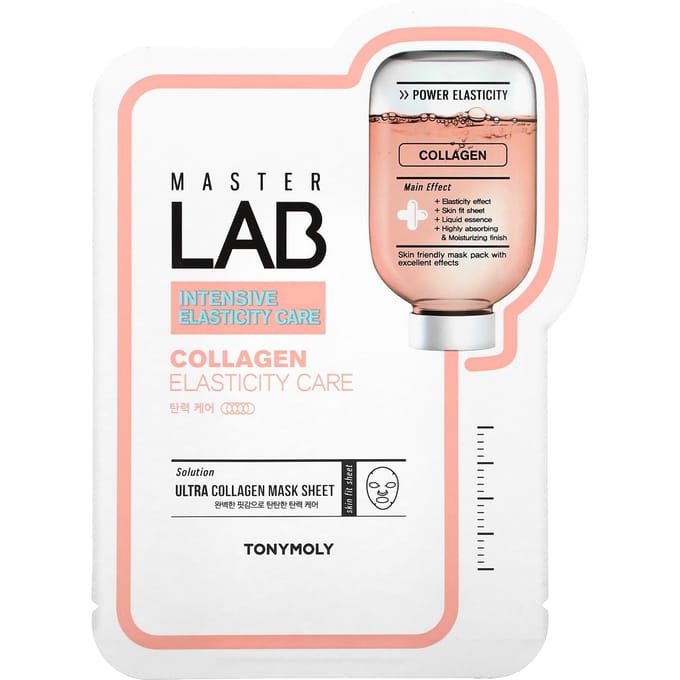 TonyMoly, Master Lab, Masque de beauté Collagen Elasticity Care, 1 feuille, 19 g (0,67 oz) beige
