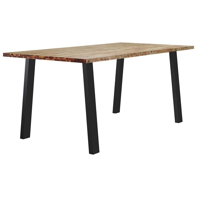 vidaXL - Eettafel - 150x90x75 - cm - massief - acaciahout