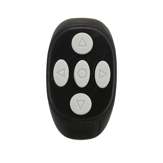 Télécommande sans fil Bluetooth 5.3 Smart Ring pour livre électronique TikTok noir