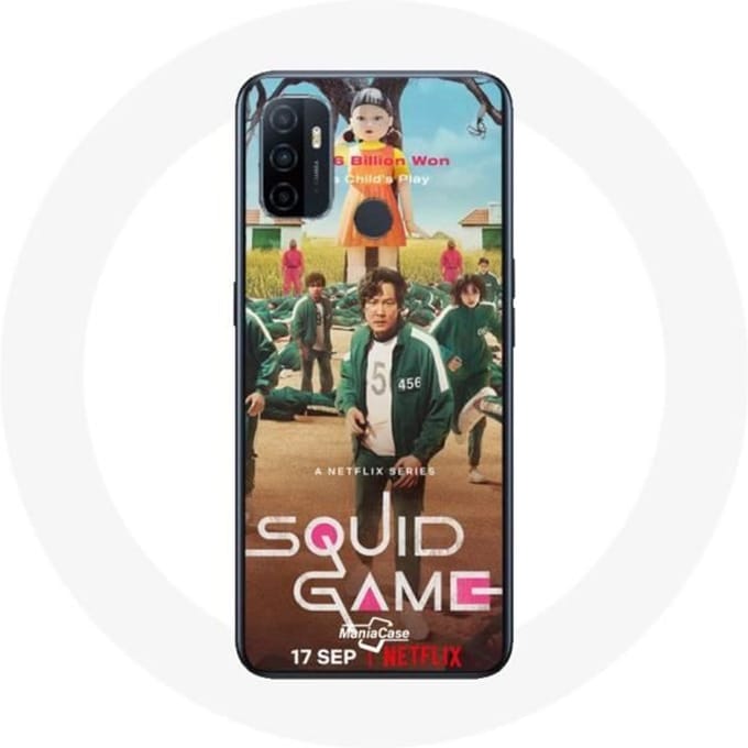 Oppo A53 Case Squid Game Series Spelers Soldaten Pop