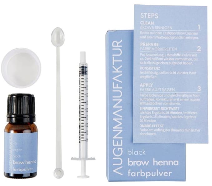 Augenmanufaktur Brow henna Base Kit Zwart