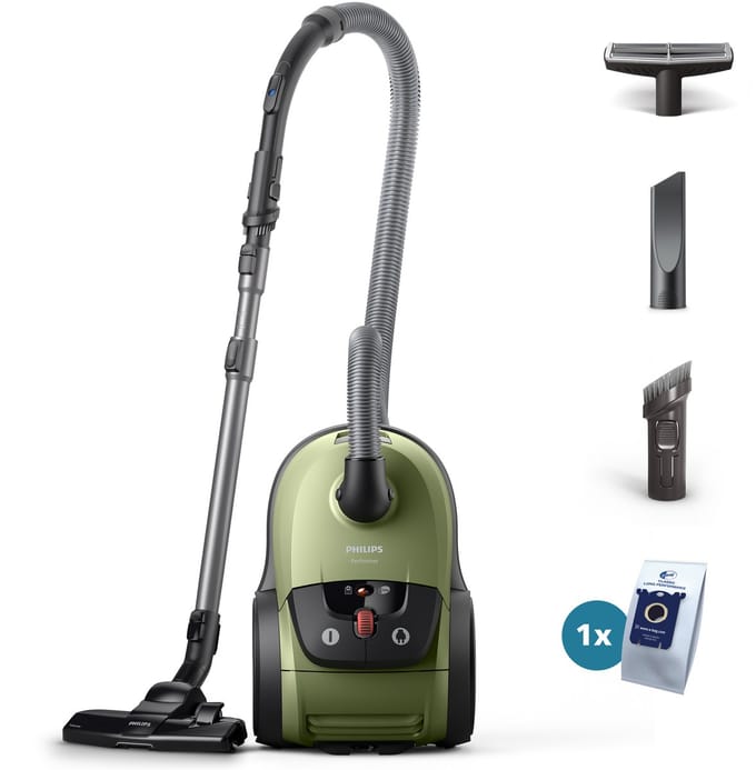 Philips 8000-serie Performer XD8121/10 - Stofzuiger met zak - Groen