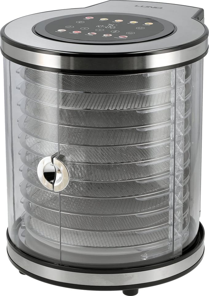 Lund 850 Watt Voedseldroger / Dehydrator met 10 droogrekken