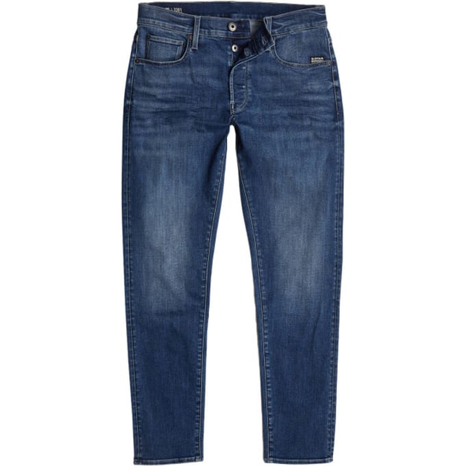 G-STAR 3301 Slim Heren Jeans - medium aged
