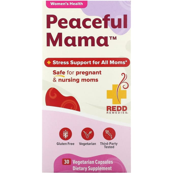 Redd Remedies, Peaceful Mama, 30 Plantaardige Capsules