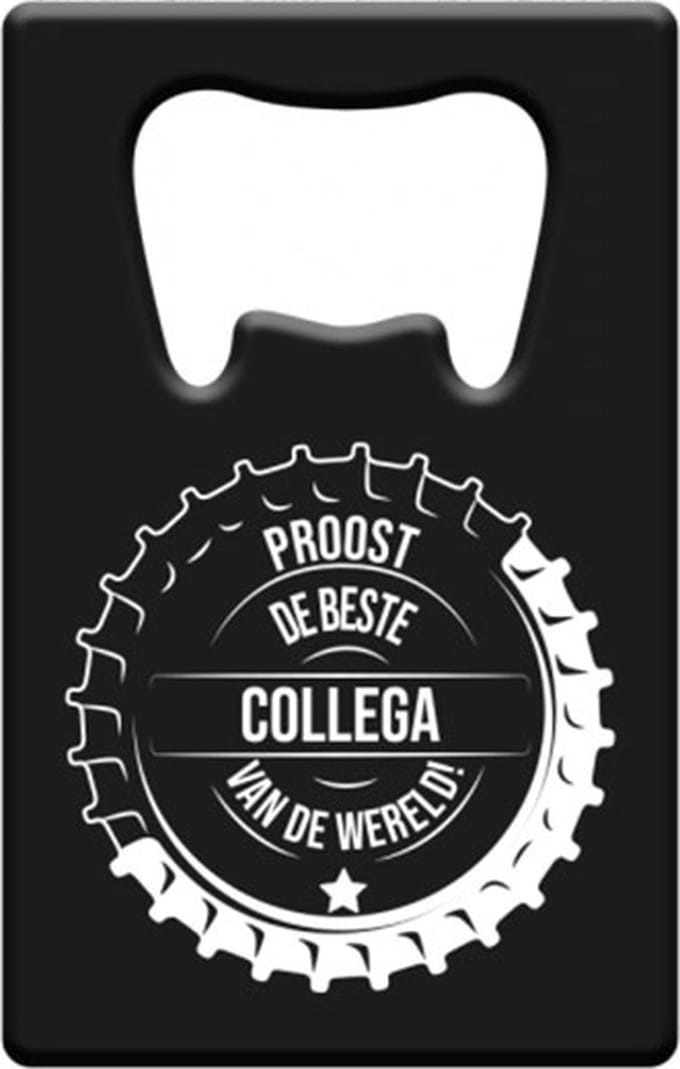 Metal beer opener - Beste collega