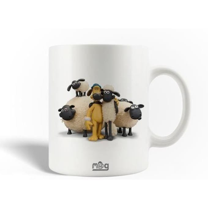 Keramische Mok - Shaun het Schaap - Seizoen 2 - 30cl - Vaatwasmachinebestendig - Wit