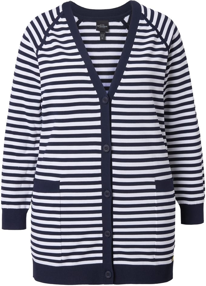 Ulla Popken - Dames - Vest - Donkermarine - Maat 42+