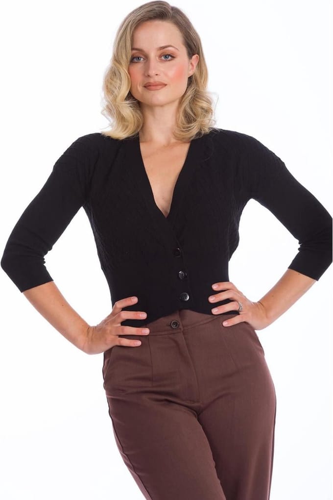 Dancing Days - CUTIE Cardigan - M - Zwart