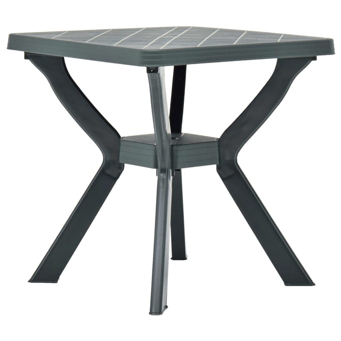 vidaXL - Bistrotafel - 70x70x72 - cm - kunststof - groen