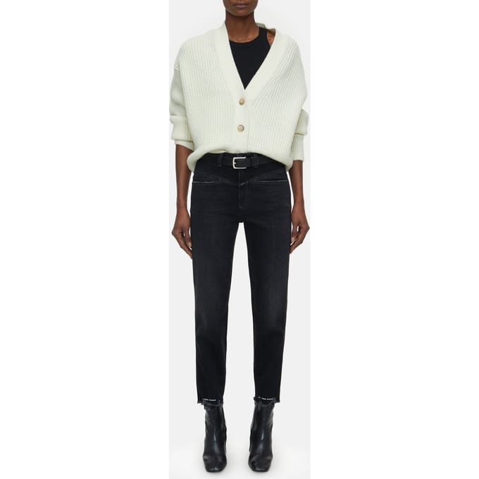 Closed Pedal Pusher Jeans Dark Grey Größe: W24L32 | Straight Jeans Outlet | Damen | Grau