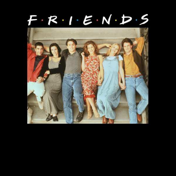 Friends Retro Character Shot trui - Zwart - M