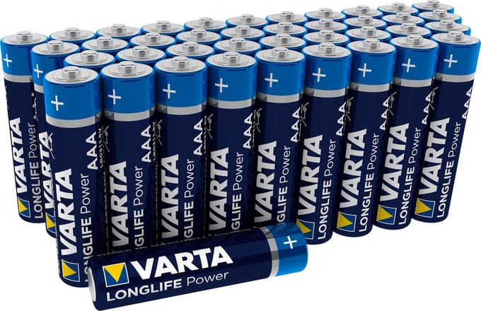Varta Longlife Power AAA Batterijen - 40 stuks