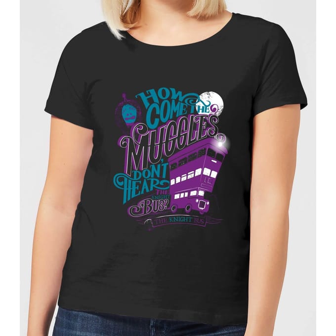 Harry Potter Knight Bus dames t-shirt - Zwart - M