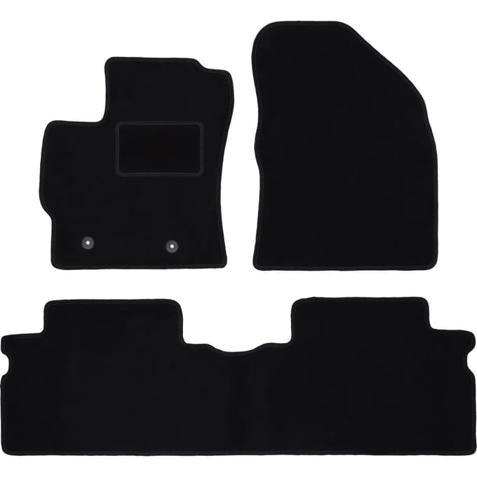 Zwarte veloursmatten voor: Toyota Auris I hatchback (2006-2013)
