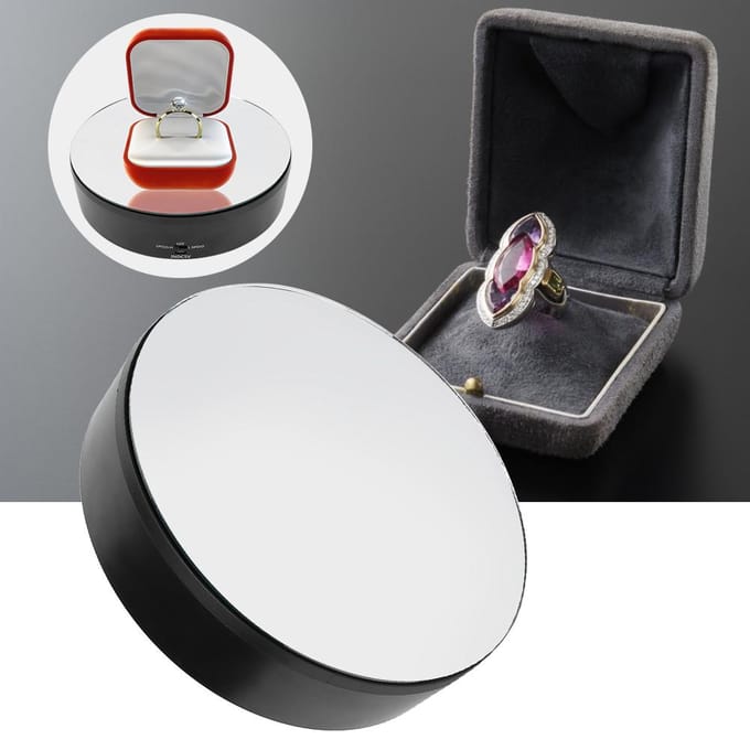 10kg Draagvermogen USB Elektrische 360 Graden Roterende Draaitafel Displaystandaard white