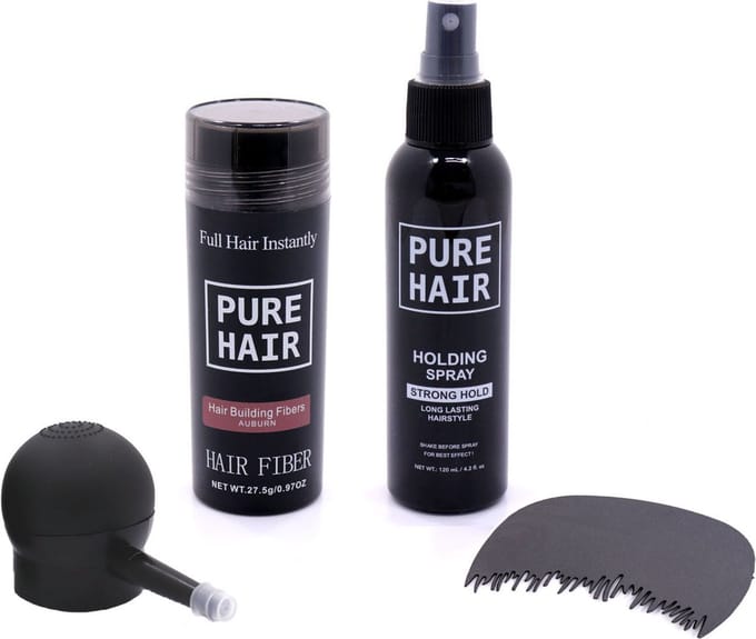 Pure Hair Premium Haarvezels Set Kastanje Bruin