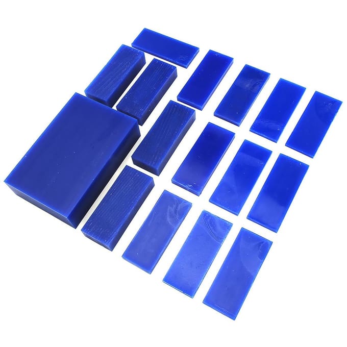 Cire à Graver pour Bijoux DIY Cire à Graver pour Fabrication d'Anneaux de Bijoux (Cire Bleue Tranchée Brique de Cire Bleue) white