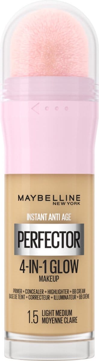 Maybelline - Instant Anti-Age Perfector 4-in-1 Glow Concealer 1.5 Light Medium - 3 x 20 ml - Voordeelverpakking