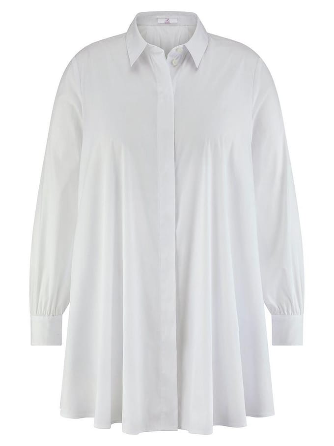 Lange blouse lange mouwen Van Emilia Lay wit