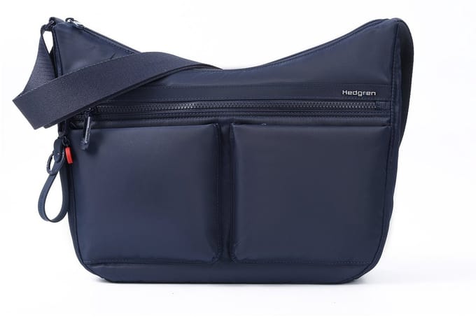 Hedgren ALEX grote crossbodytas A4 met RFID – 100% gerecycled RPET – Waterafstotend - Total Eclipse