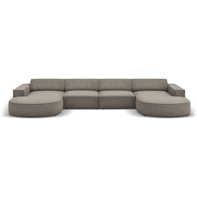 U-bank Jodie chenille afgerond | Micadoni Home