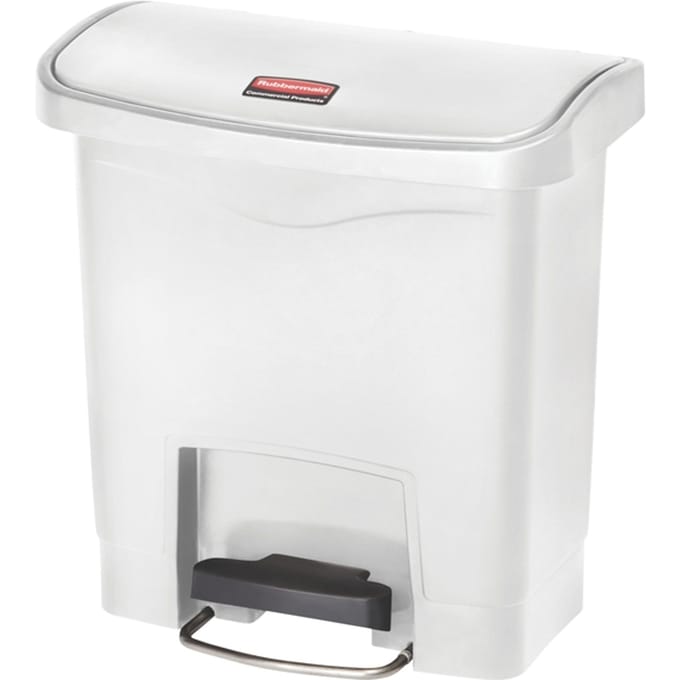 Pedaalemmer Rubbermaid Slim Jim Step-On 15liter wit