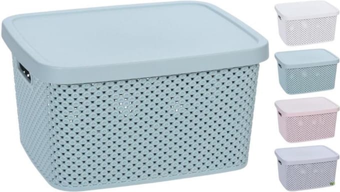 Opbergdoos met Deksel 22cm Verschillende Uitvoeringen