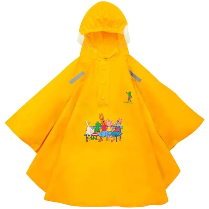 Willex Kikker Poncho - Geel - Maat 92-98